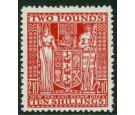 SG F207. 1951 £2 10/- Red. Brilliant fresh U/M mint...