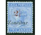 SG40. 1898 2 1/2 on 2a Dull blue. Superb fresh mint with...