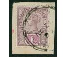 SG Z11. 1900 1d Purple and mauve. Jamaican stamp used in...
