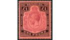 SG55. 1918 £1 Purple and black/red. Choice superb fresh mint wi
