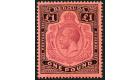 SG55. 1918 £1 Purple and black/red. Choice superb fresh mint wi