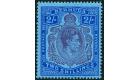 SG116cf. 1942 2/- Purple and blue/deep blue. 'Gash in chin'. Bri