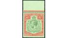 SG113. 1926 10/- Green and red/pale emerald. Brilliant U/M mint.