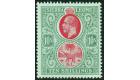 SG127a. 1912 10/- Carmine and blue-green/green. Superb fresh min