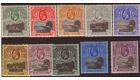 SG72-81. 1912 Set of 10. Superb fresh mint...