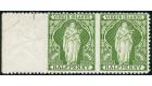 SG43c. 1899 1/2d Yellow-green. 'Imperforate between, Horizontal