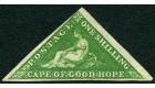 SG8. 1858 1/- Bright yellow-green. Brilliant fresh mint...