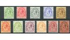 SG129-139. 1913 Set of 11. Superb fresh mint...