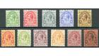 SG129-139. 1913 Set of 11. Brilliant fresh mint...