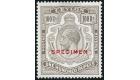 SG359s. 1924 100r Grey-black. 'SPECIMEN'. Superb fresh mint...
