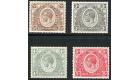 SG89-92. 1922 2s50c to 5/-. Superb fresh mint...