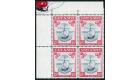 SG163d. 1944 10/- Slate-blue and carmine lake (wide). Brilliant