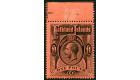 SG69. 1914 £1 Black/red. Superb fresh U/M top sheet marginal mi