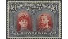 SG179. 1910 £1 Red and black. Perforation 15. Superb perfectly 