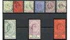 SG56-64. 1904 Set of 9. Very fine used...