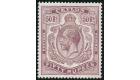 SG358a. 1924 50r Dull purple. 'Break in scroll'.  Choice brillia