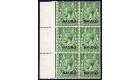 SG1a. 1916 1/2s Yellow-green. 'NAUP.U' for 'NAURU'. Superb fresh
