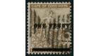 SG57c. 1893 1d on 2d Pale bistre. 'Surcharge Double'. Very fine 