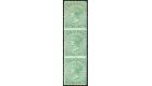 SG11a. 1893 1/- Green. 'Imperforate Between (Vertical Strip of 3