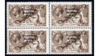 SG83. 1925 2/6 Chocolate-brown. Superb fresh mint block of 4...