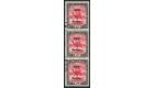 SG A9a. 1906 5m Scarlet and black. 'Overprint Double'. Used stri