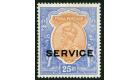 SG O96. 1913 25r Orange and blue. 'Official'. Superb fresh mint.