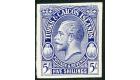 1928. 5/- Imperforate Plate Proof in Blue...