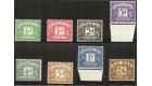 SG D27-D34. 1937 Set of 8. Brilliant fresh U/M mint...