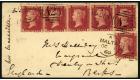 SG Z27. 1860 Small envelope to England, bearing a superb fine us