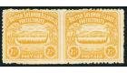 SG4b. 1907 2 1/2d Orange-yellow. 'Imperforate Between, Horizonta