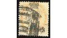 SG9. 1867 32c on 2a Yellow. Used with Singapore "D 14" duplex...