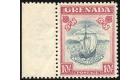 SG163c. 1943 10/- Slate-blue and bright carmine. Perf.12. Superb