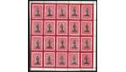 SG18/18a. 1867 1/- Black and rose-carmine/white paper. Complete 