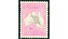SG43b. 1922 10/- Grey and pale aniline pink. Superb fresh mint..