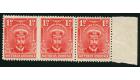 SG2a. 1924 1d Bright rose. 'Imperforate Between, Horizontal Pair