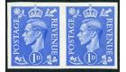 SG504b. 1951 1d Pale ultramarine. 'Imperforate Pair'. U/M mint..