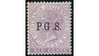 SG O3a. 1889 6c Lilac. Wide space between 'G' and 'S'. Superb fr