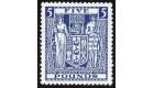 SG F211w. 1950 £5 Indigo-blue. 'Watermark Inverted'. Brilliant 