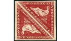 SG18. 1864 1d Deep carmine-red. Superb fresh mint pair...