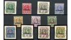 SG1-11. 1922 Set of 11. Superb fine used...