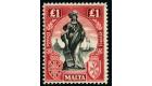 SG139. 1922 £1 Black and carmine-red. Superb fresh mint...