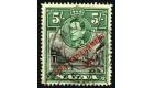 SG247a. 1948 5/- Black and green. 'NT' Joined. Superb fine used.