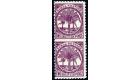 SG64ba. 1898 2/6 Deep purple. 'Imperforate Between, Vertical Pai