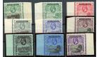 SG1-9. 1922 Set of 9. Brilliant fresh sheet marginal mint...