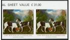 SG1533a. 1991 31p Dogs. 'Imperforate Pair'. Brilliant U/M mint..