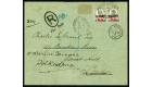 SG15. 1906 1pi on 2d Grey-green and carmine. Superb used pair...