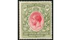 SG75. 1921 50r Carmine and green. Choice superb mint...