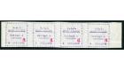 SG22. 1916 1/- Mauve. Lovely unused complete strip of 4...