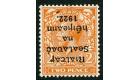 SG12a. 1922 2d Orange (Die i). 'Overprint Inverted'. Superb fres