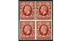 SG441b. 1934. 1 1/2d Red-brown. Imperforate (three sides) (lower